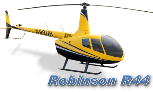 Helicoptervluchten met een Robinson R44 